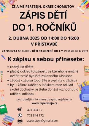 Zápis do 1. třídy 2025 1